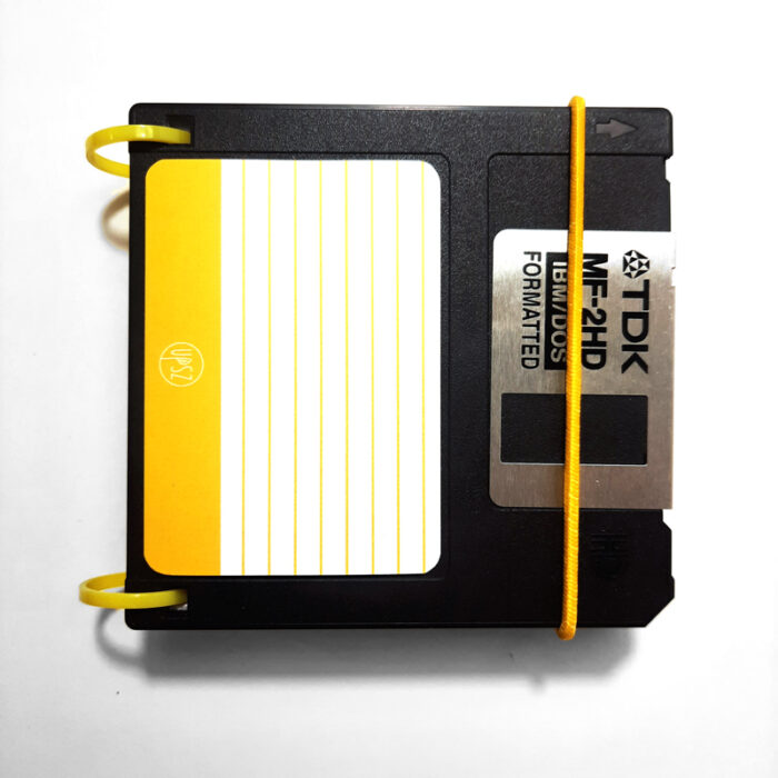 Floppy notesz sárga