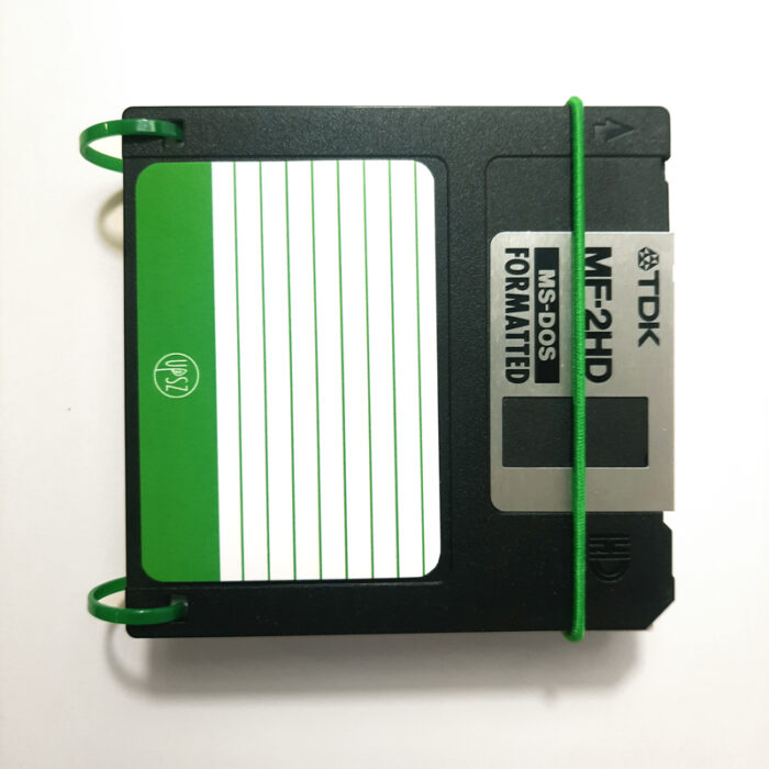 Floppy notesz zöld